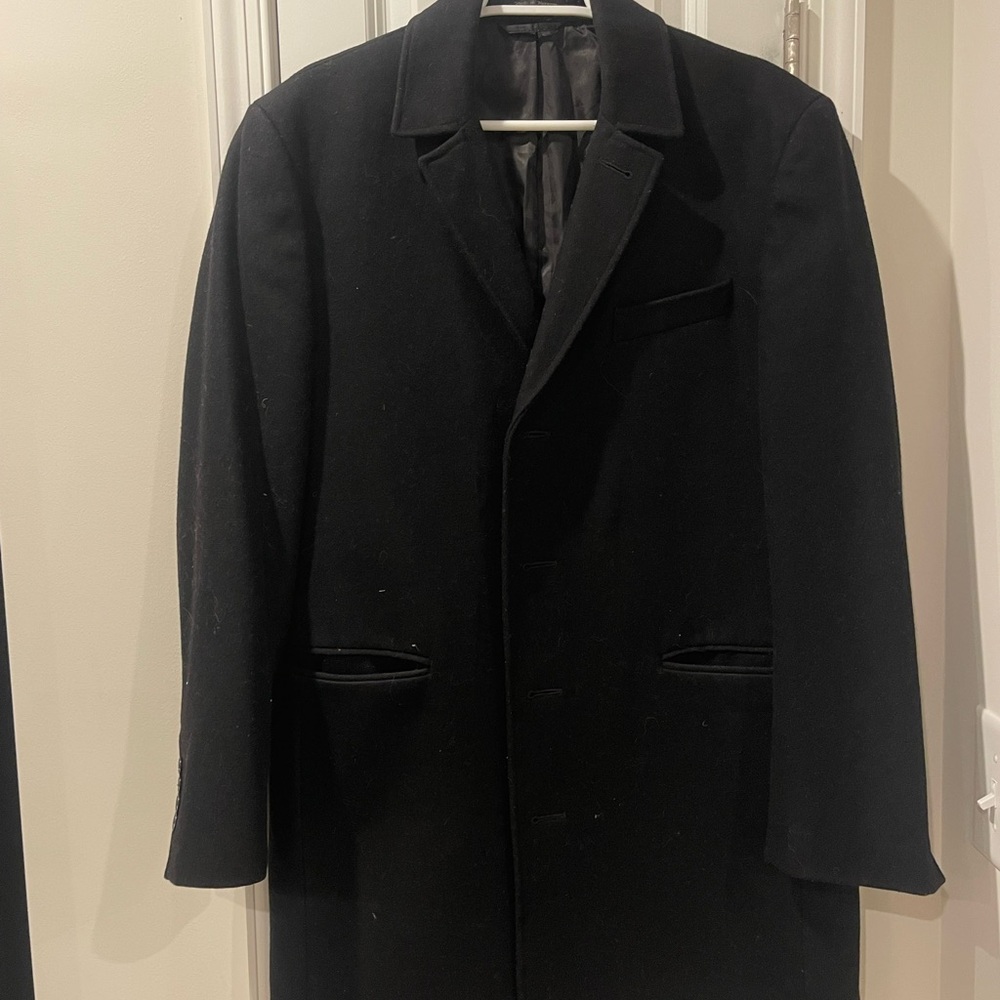 Calvin Klein Men's Black Trench Coat